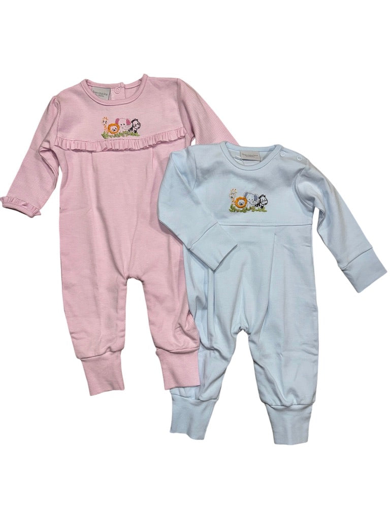 Squiggles Coo Zoo Coverall Blue