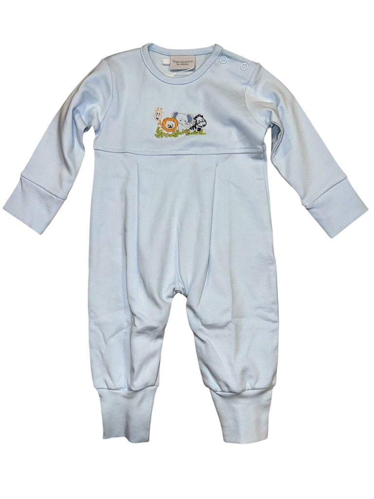 Squiggles Coo Zoo Coverall Blue