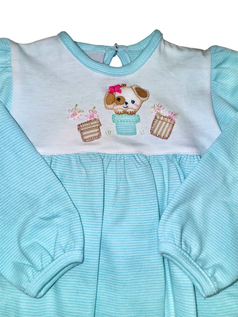 Squiggles Penny & Petunias Onesie Dress