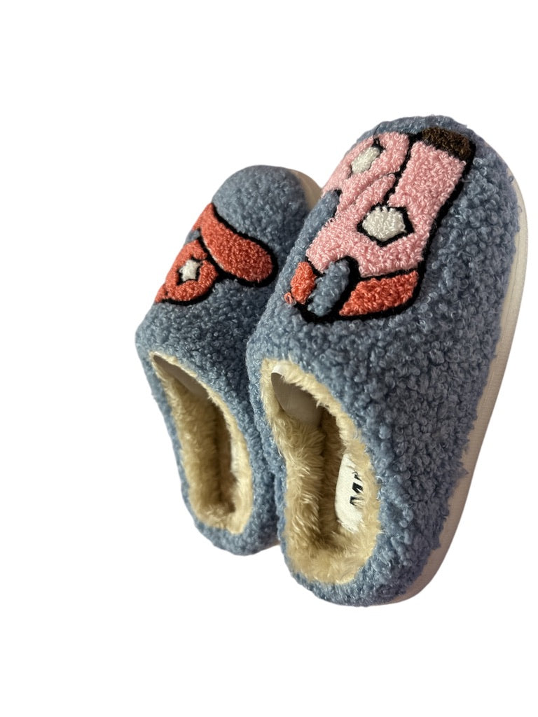 Cozi Blue Cowgirl Slippers