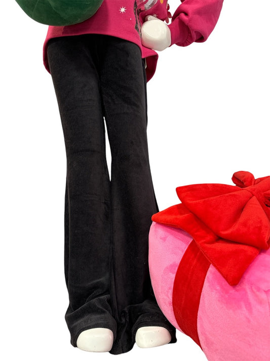 Super Flare Black Bell Bottom Tween Pant