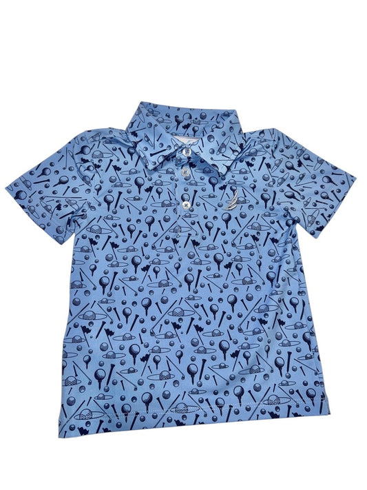 CB Miles Golf Print Polo