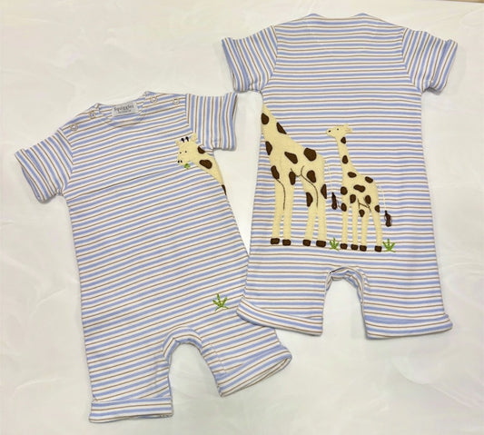 Squiggles Walk With Mom Giraffe Romper