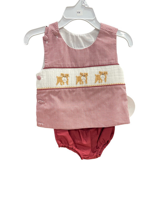 SMOCK MSU BOY DIAPER SET