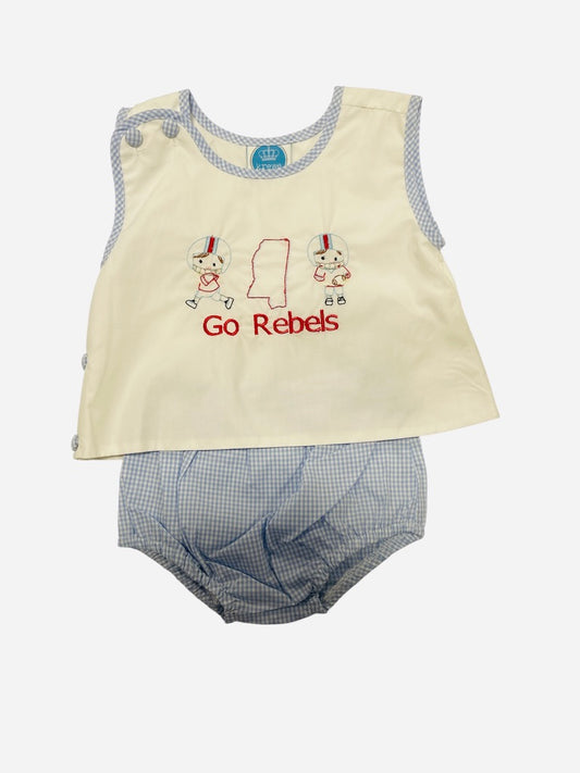 OLE MISS SPIRIT BOY DIAPER SET