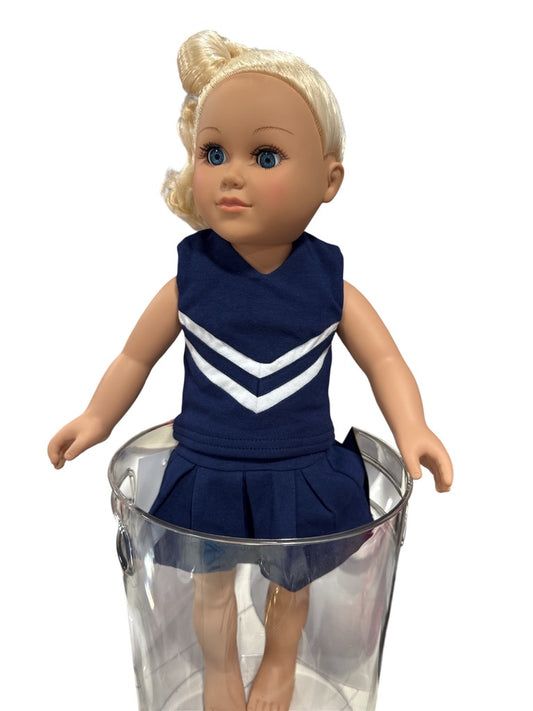 TSK Cheer Uniform (18in. Doll)- Navy