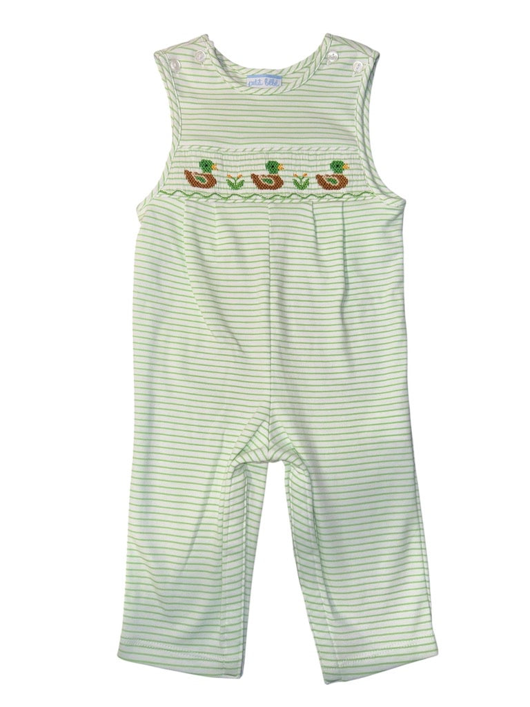 Petit Bebe Mallard Duck Boys Knit Stripe Long JonJon