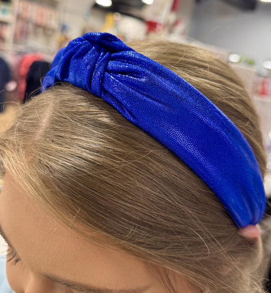 Azarhia Top Knot Headband Royal Shimmer