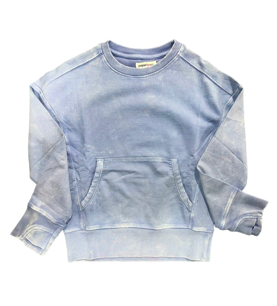 Lavender Aura Solid Washed Sweatshirt