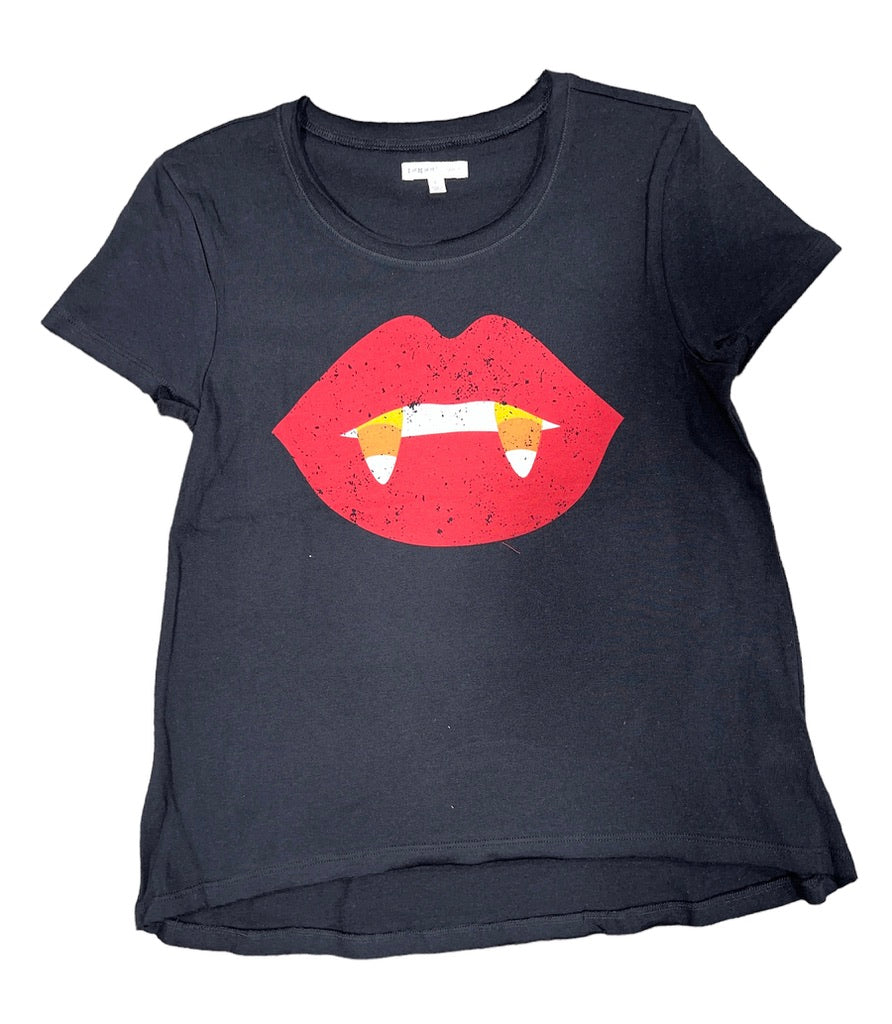 Vampire Kiss Candy Corn Halloween Graphic Tee