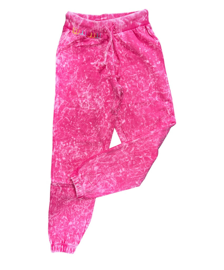 Magenta Washed Active Pant