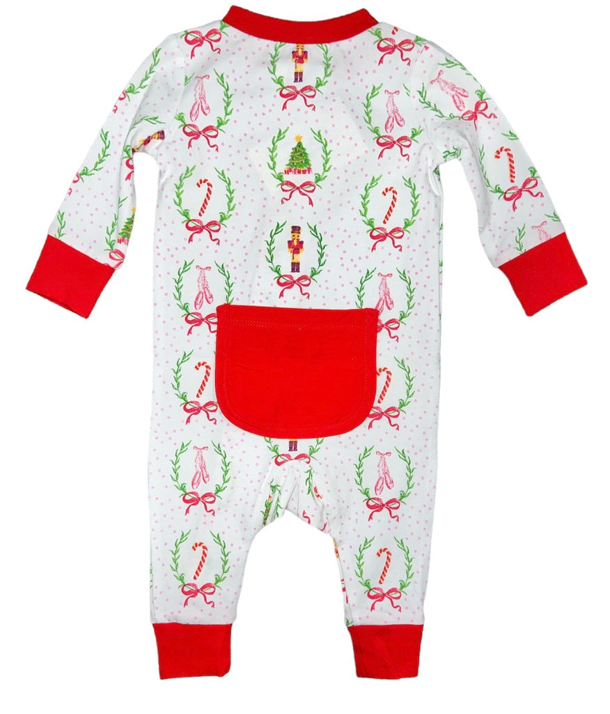 Girl Nutcracker Romper w/Bum Pocket