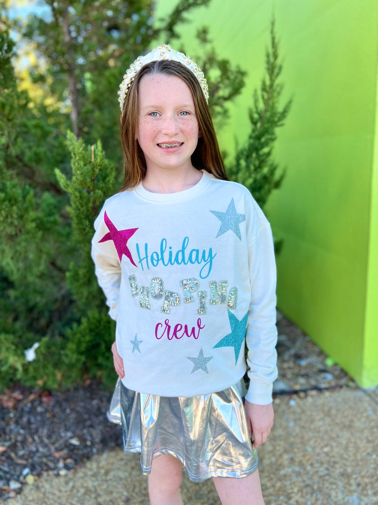 Holiday Shopping Crew Sweatshirt