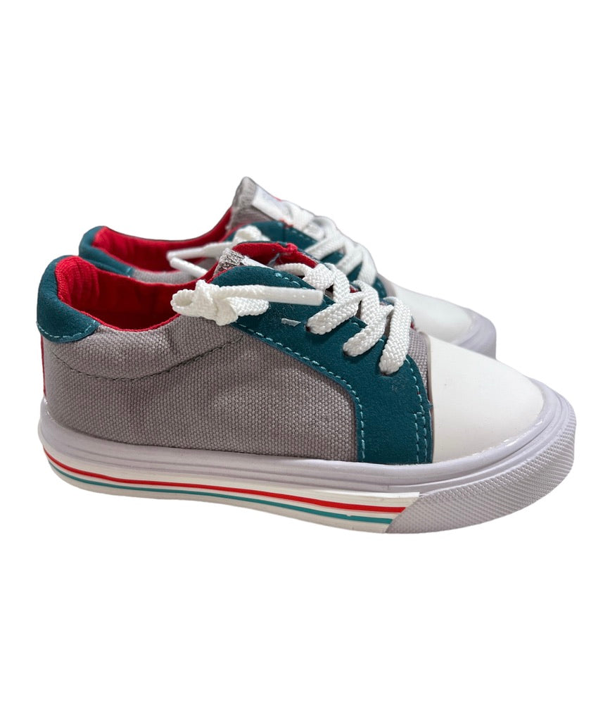 Grey Multi Canvas Sneaker