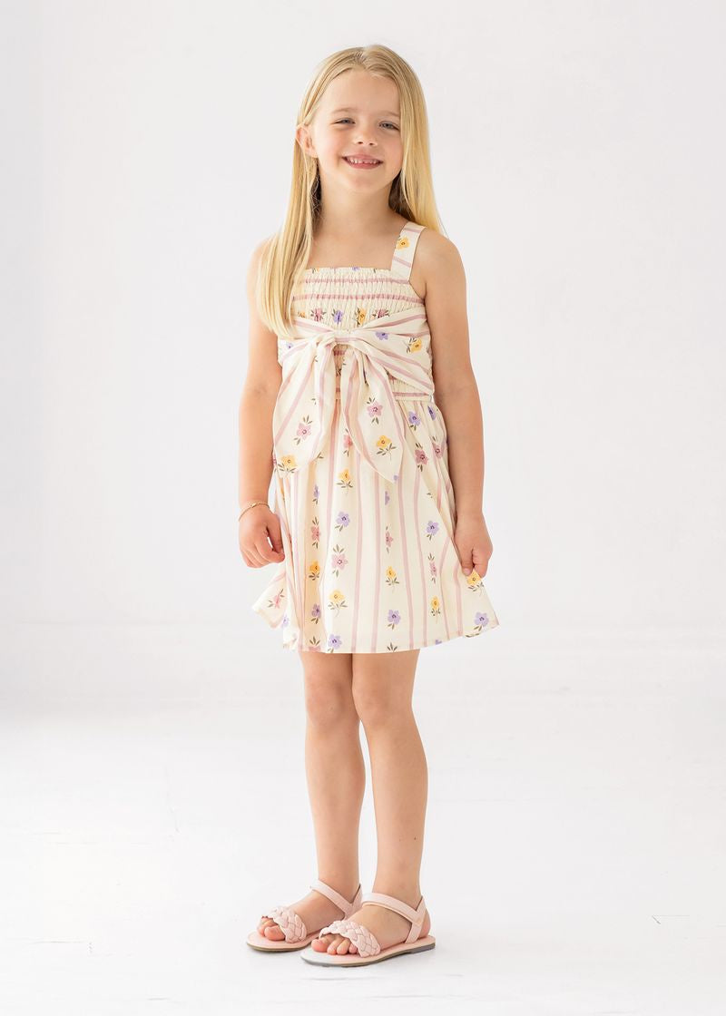 Mabel & Honey Purple Bouquet Dress