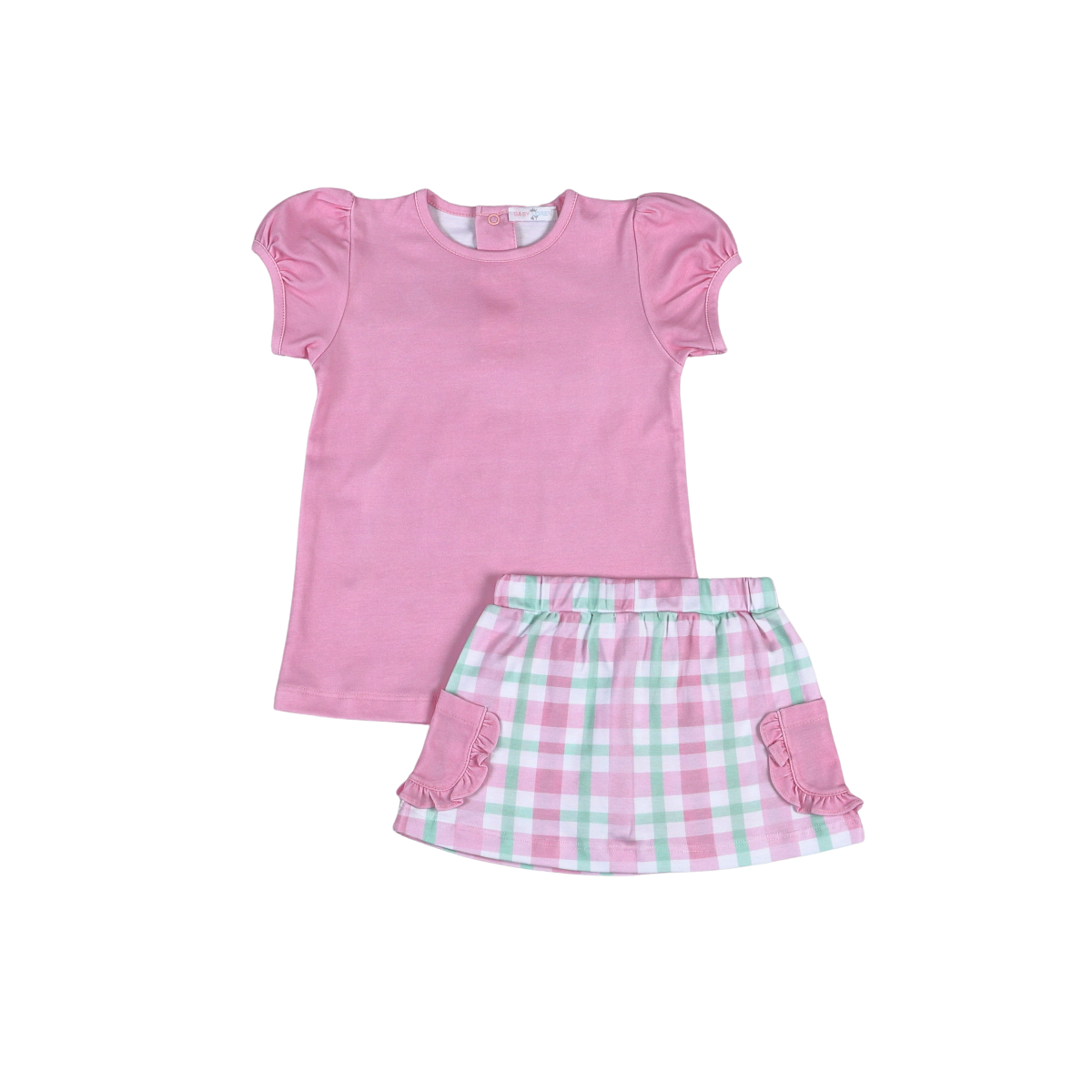 Baby Loren Pink Plaids Jane Skort Set