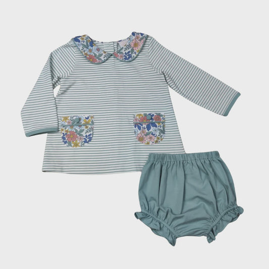 Whimsy Bay Kids Autumn Blooms Bloomer Set