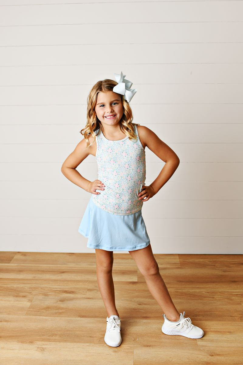 Swoon Baby Blue Tennis Skirt