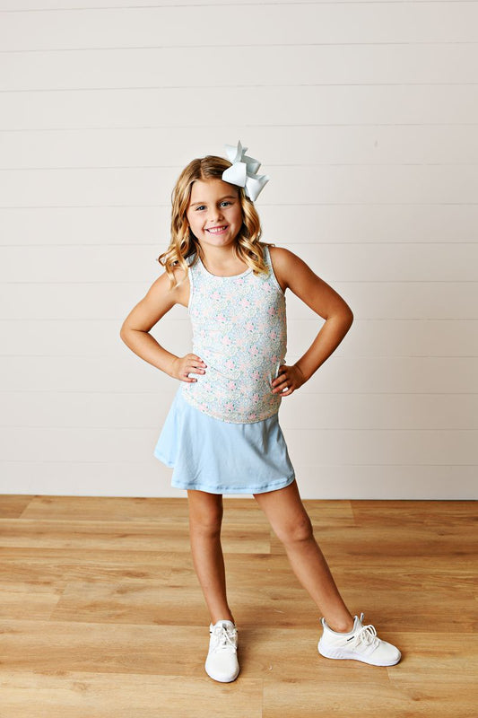 Swoon Baby Blue Tennis Skirt
