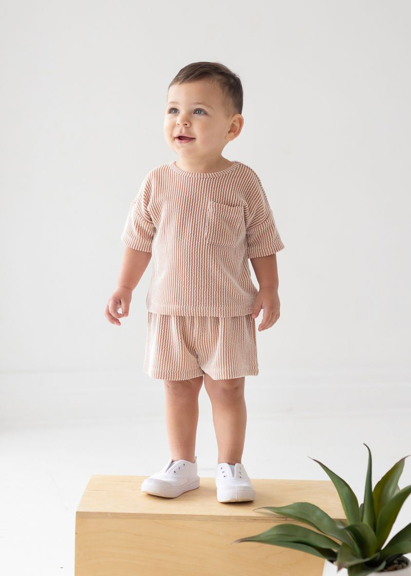 Beckett & Bear Ribbed 2 pc Short Set
