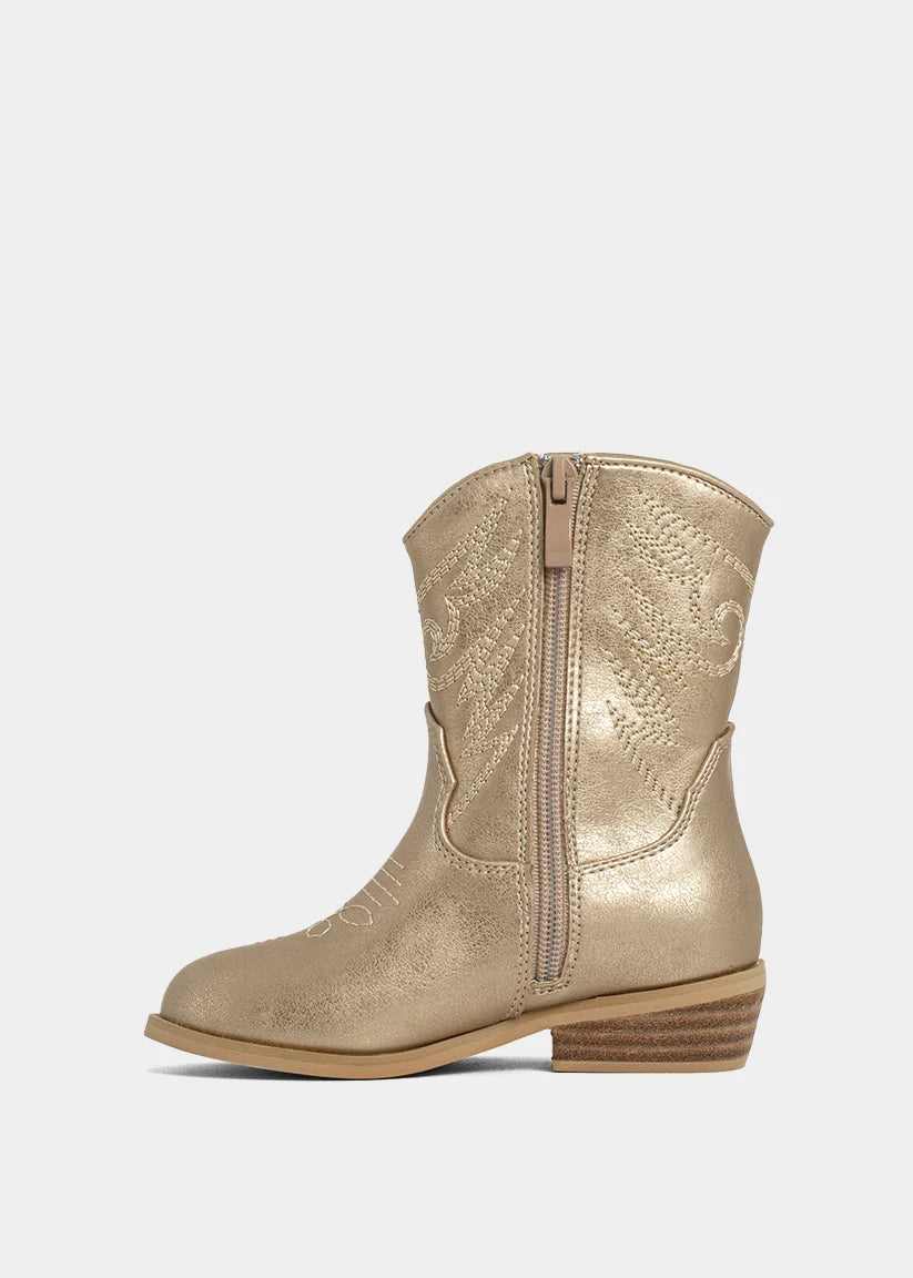 ShuShop Zaraha Mini Boots - Golden