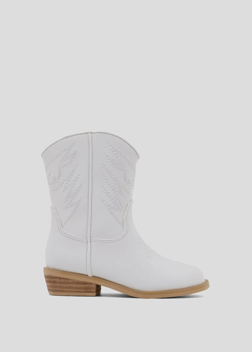 ShuShop Zaraha Mini Boots - White