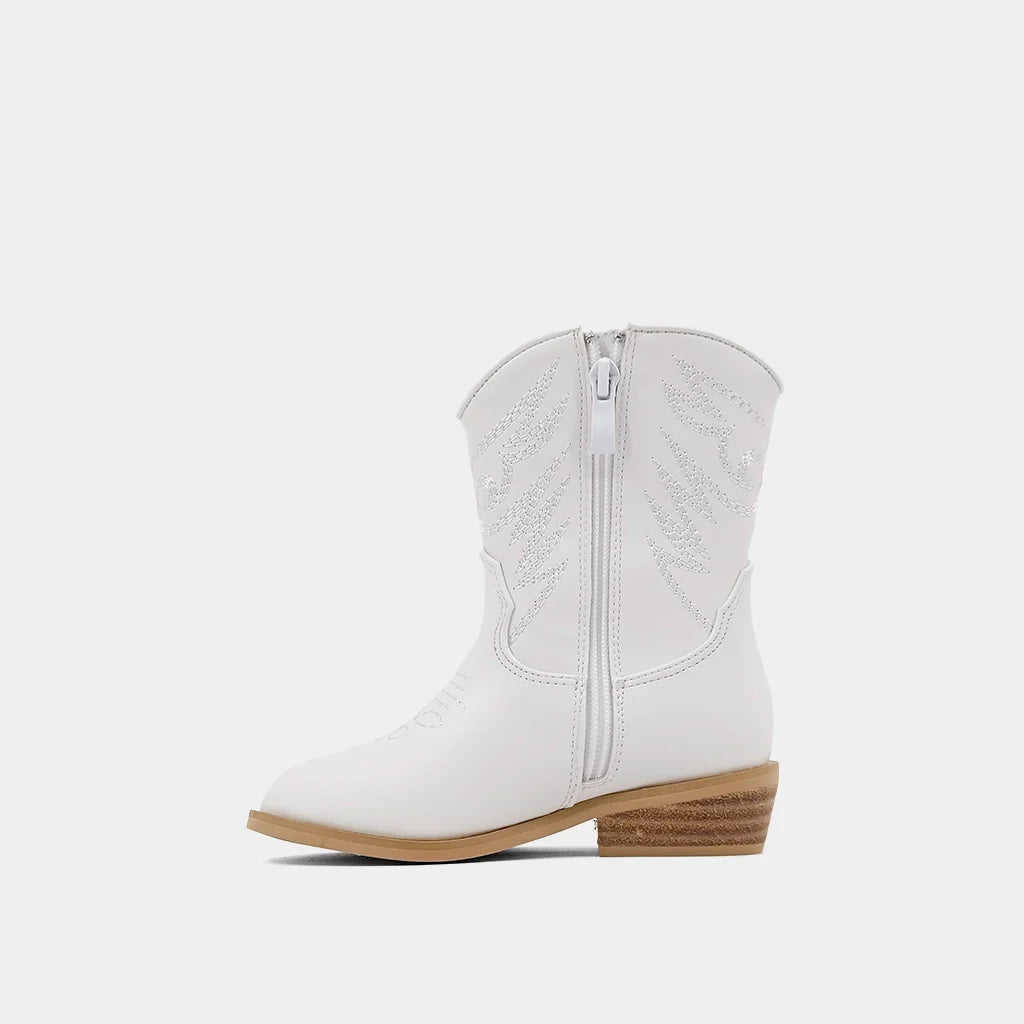 ShuShop Zaraha Mini Boots - White