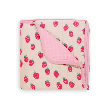 Itzy Blanket - Strawberries & Cream