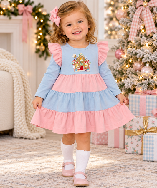 Squiggles Who House LS Dress