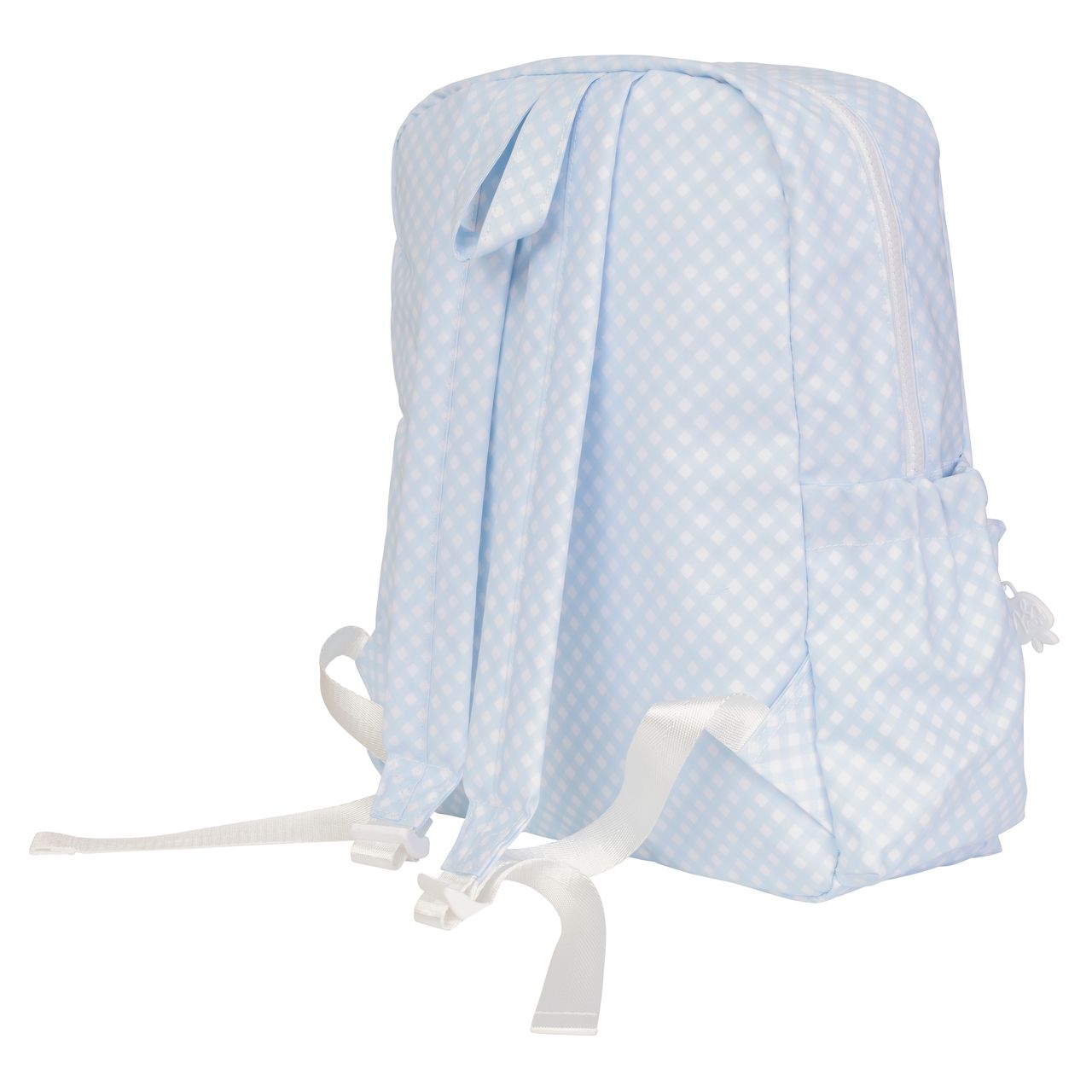 Apple of My Isla Large Backpack - Blue Gingham