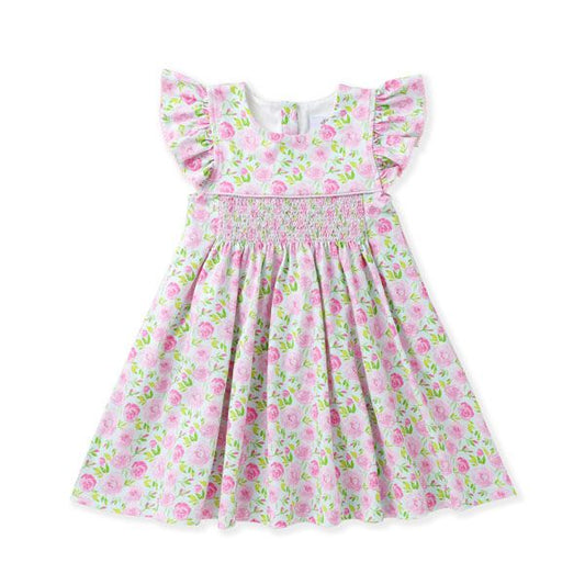 Swoon Baby Blooming Roses Smocked Dress