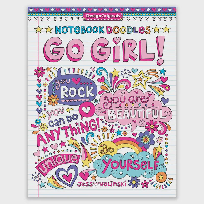 Notebook Doodles - Go Girl  Coloring & Activity Book