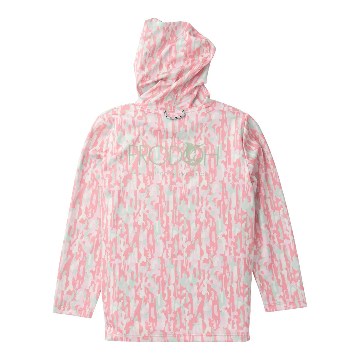 Prodoh Pro Performance Hoodie Tee -Geranium Pink Camo
