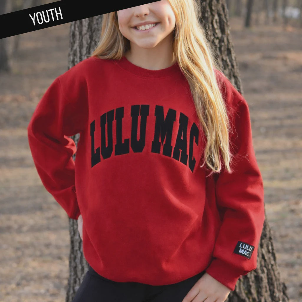 Lulu Mac Stitch Sweatshirt - Red