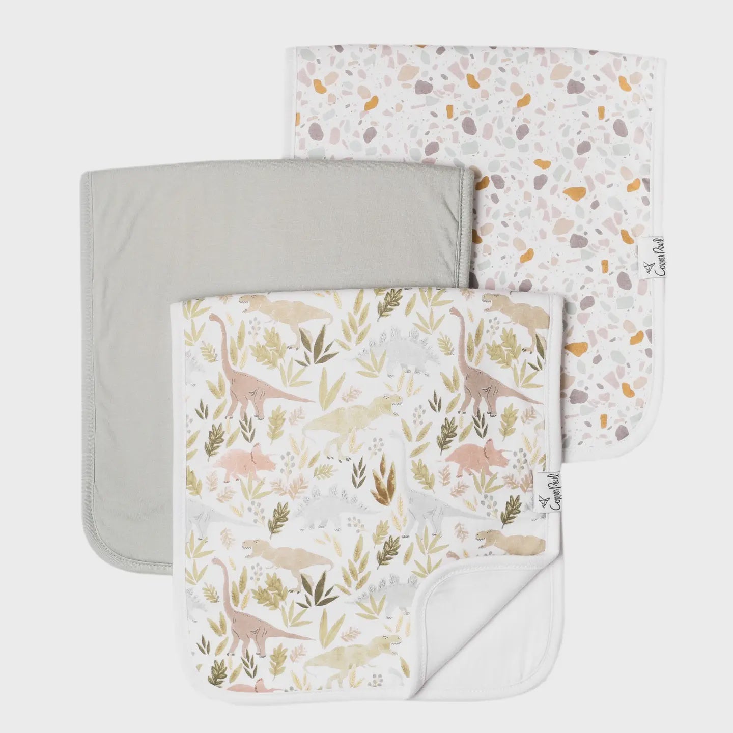 Copper Pearl Premiu Burp Cloths - Rex