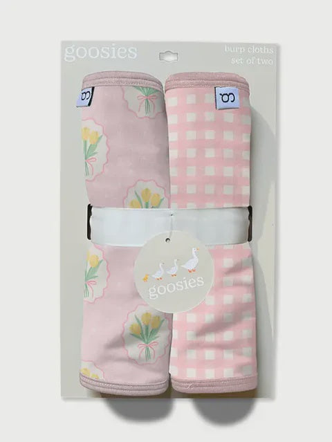 Goosies Burp Clothes - Fancy Tulips