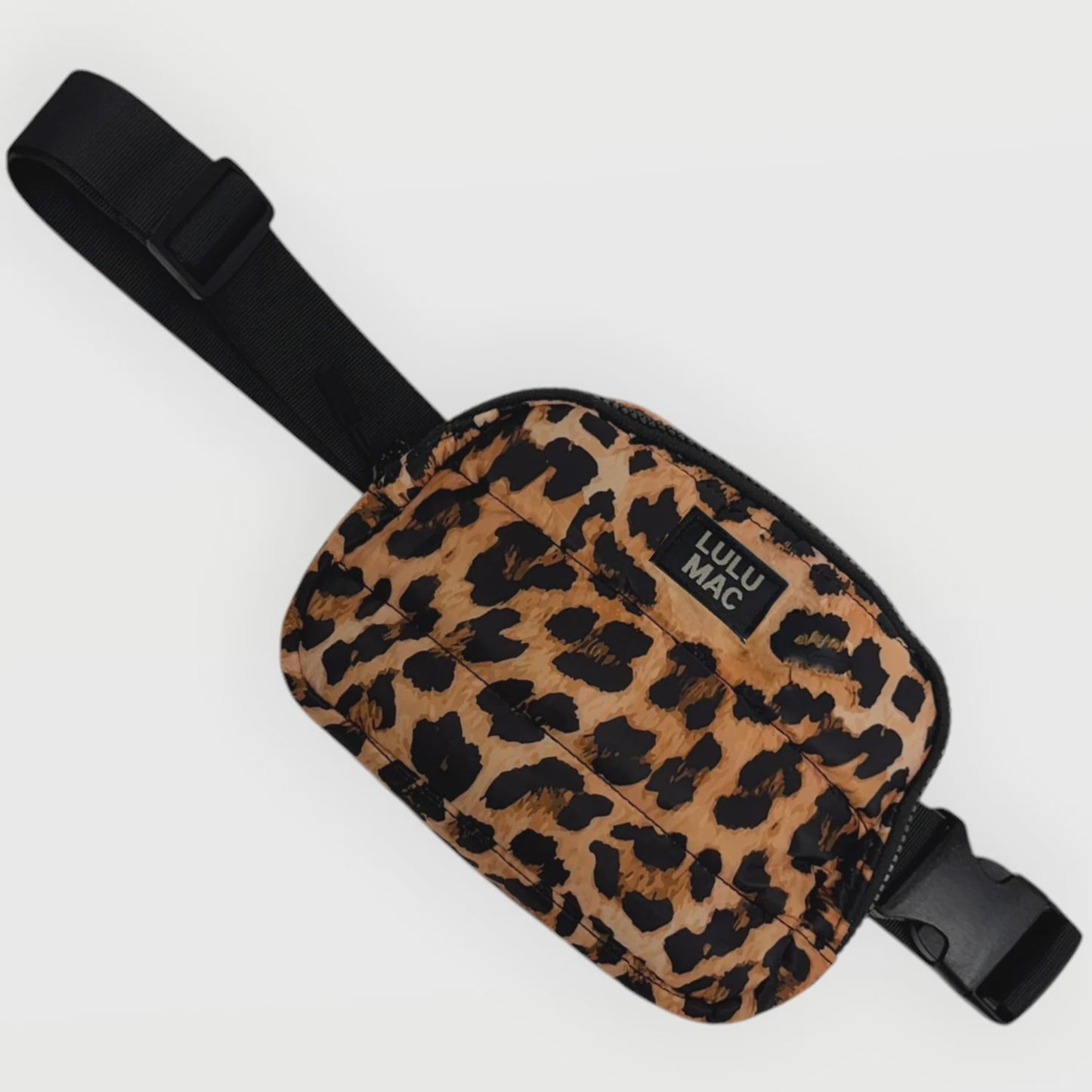 Lulu Mac Puffer Belt Bag - Leopard