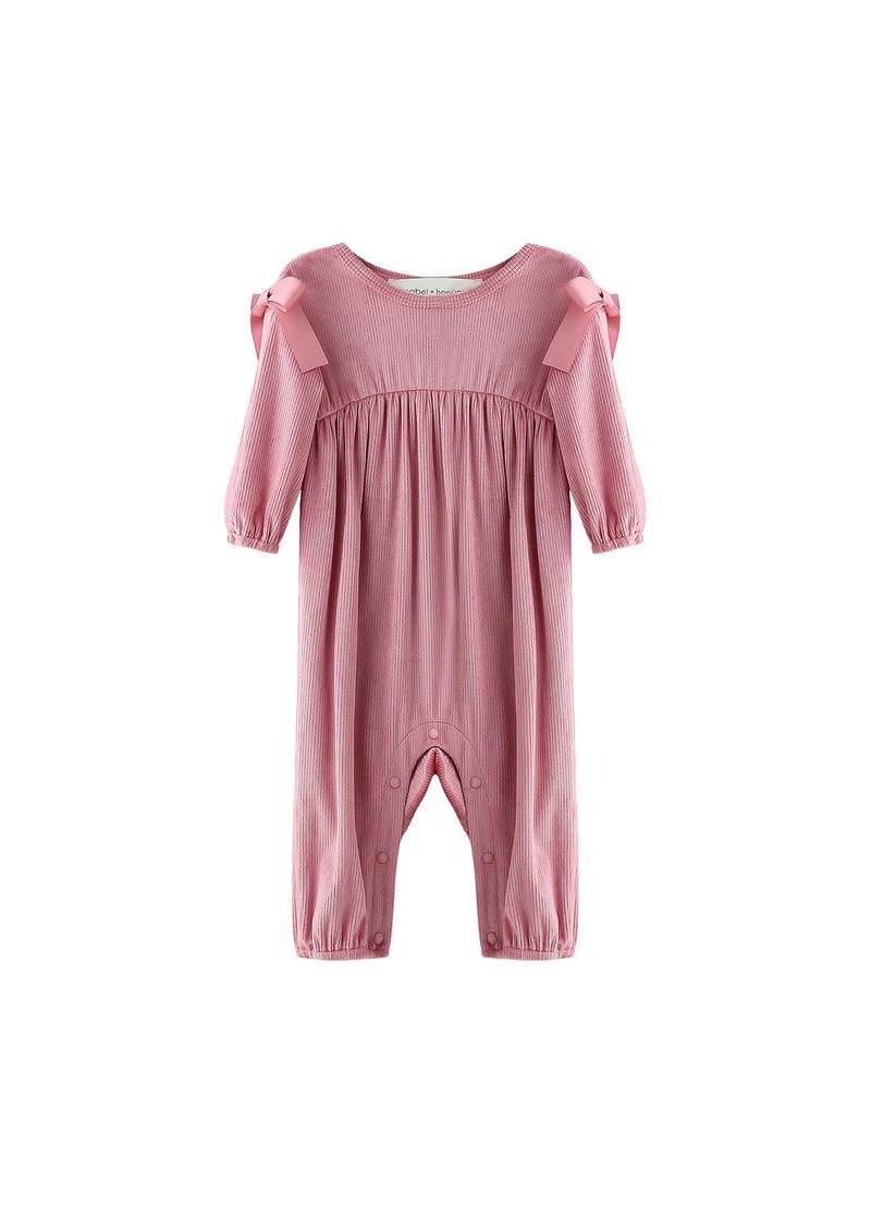 Mabel & Honey Bowtiful Blush Romper