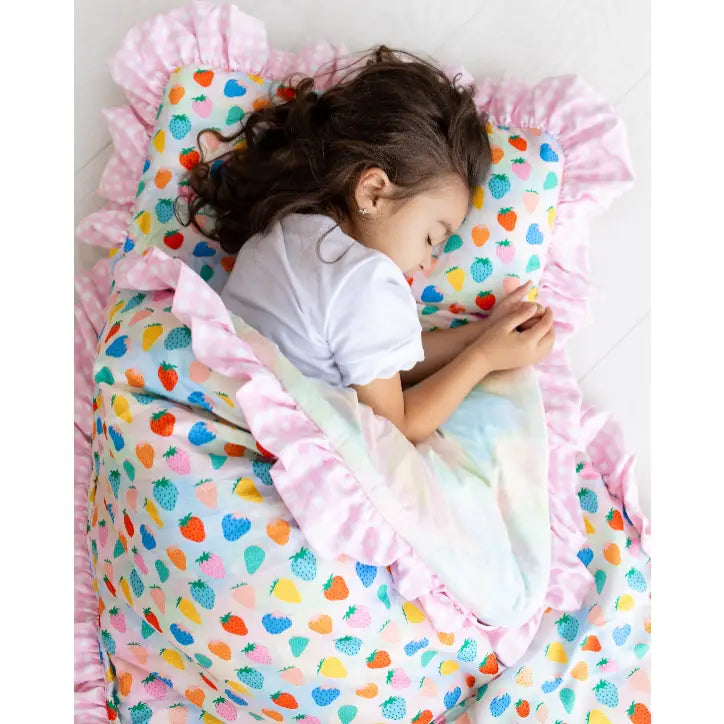 SugarBee Girls Nap Mat - Strawberries