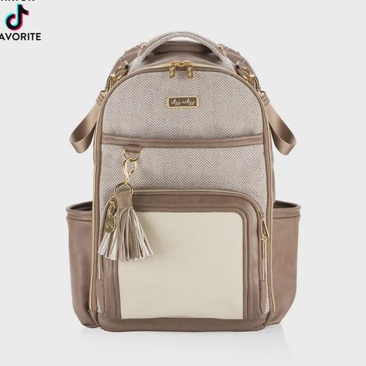 Vanilla Latte Boss Plus Backpack Diaper Bag