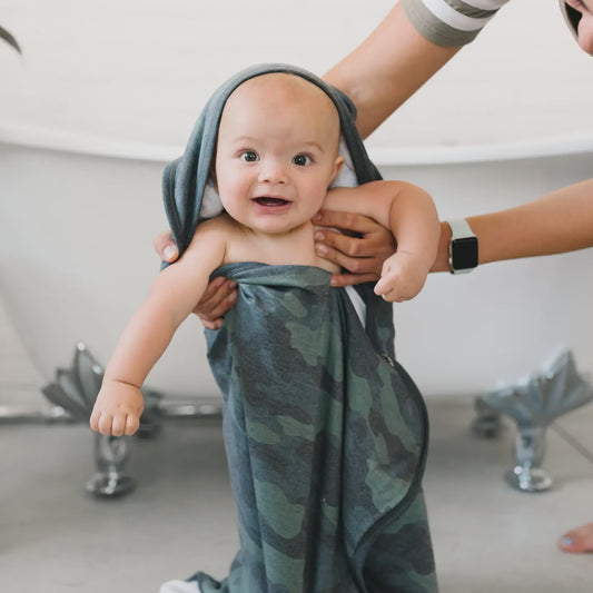 Copper Pearl Hooded Towel - Hunter