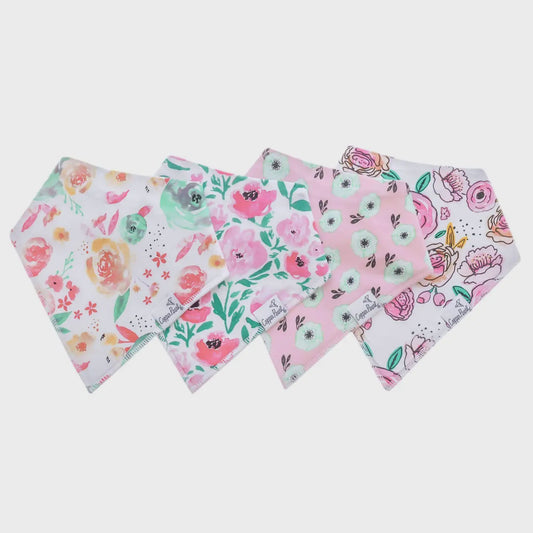 Copper Pearl Premium Burp Cloths - Bloom