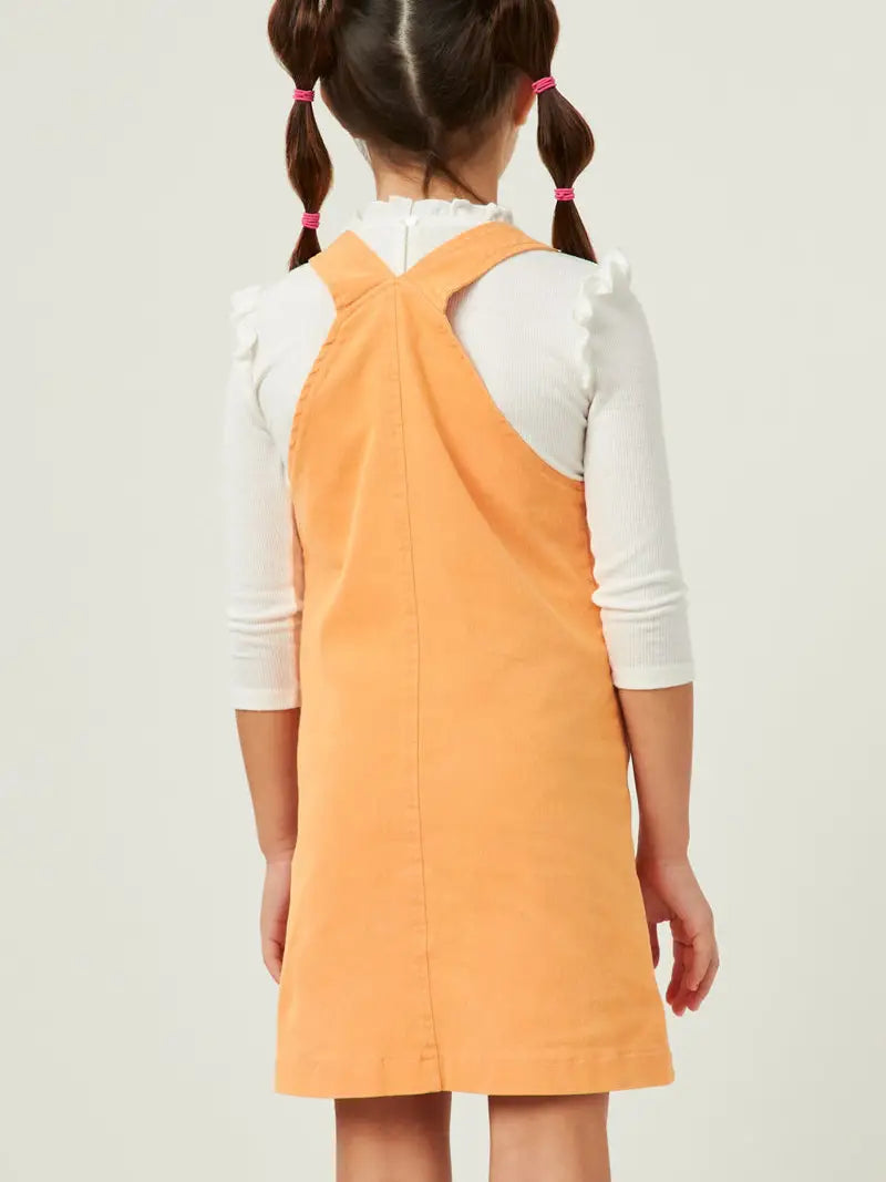 Hayden Girls Washed Orange Denim Dress