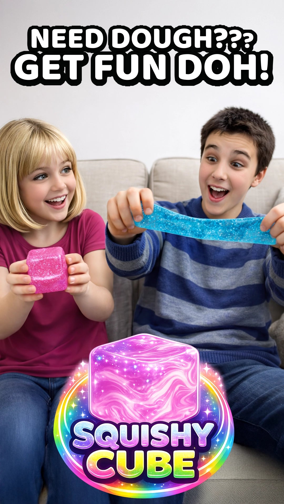 Fun Doh Squishy Cube