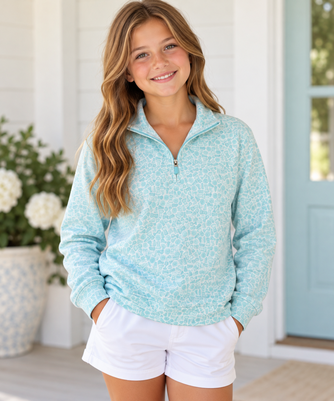 Properly Tied Girls Range Pullover - Pep Powder