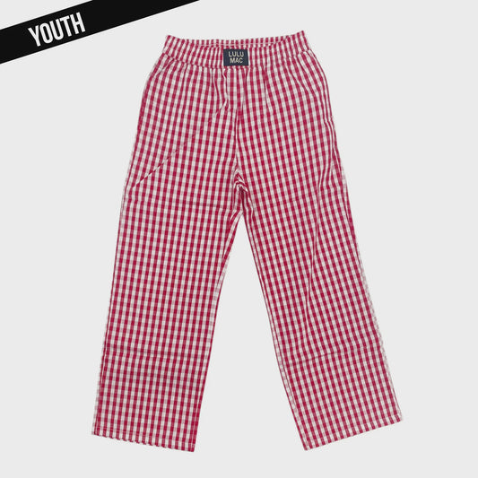 LuLu Mac Youth Red Gingham Pants