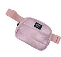 Lulu Mac Puffer Metallic Belt Bag - Rose Gold