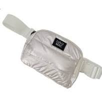 Lulu Mac Puffer Metallic Belt Bag - Off White