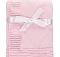 Baby Dove Diamond Knit Blanket