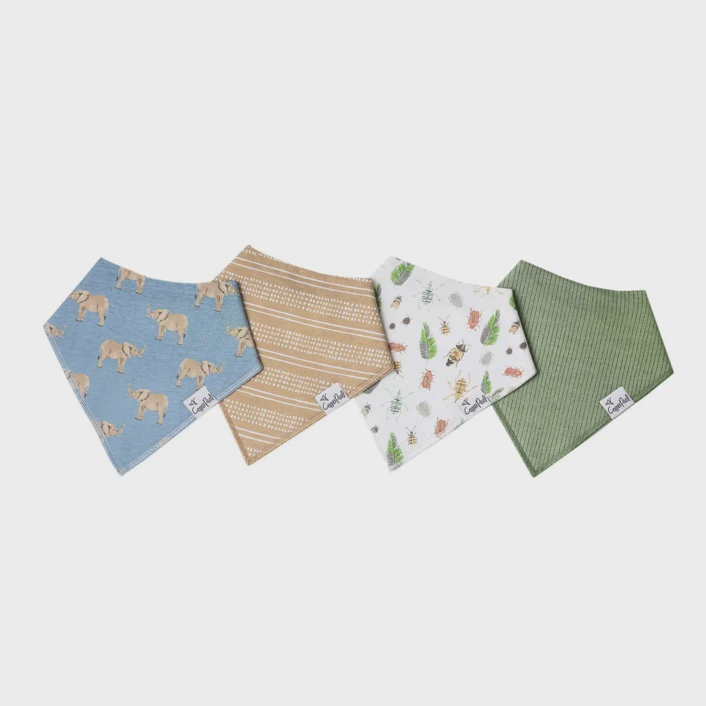 Copper Pearl Bandana Bibs - Peanut